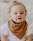 Premium Triple Layer Bandana Bibs 2 Pack | Queen of the Jungle & Chestnut