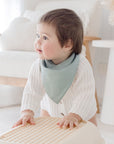 Premium Triple Layer Bandana Bibs 2 Pack | Botanical & Lagoon