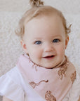 Premium Triple Layer Bandana Bibs 2 Pack | Queen of the Jungle & Chestnut