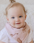 Premium Triple Layer Bandana Bibs 2 Pack | Queen of the Jungle & Chestnut