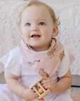 Premium Triple Layer Bandana Bibs 2 Pack | Queen of the Jungle & Chestnut