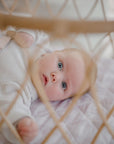 Waterproof Fitted Bassinet Sheet | Blush Gingham