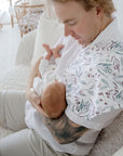 Premium Triple Layer Burp Cloth 2 Pack | Botanical & Lagoon