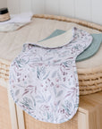 Premium Triple Layer Burp Cloth 2 Pack | Botanical & Lagoon