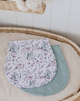 Premium Triple Layer Burp Cloth 2 Pack | Botanical & Lagoon