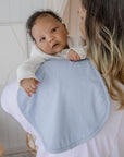 Premium Triple Layer Burp Cloth 2 Pack | Turtle Bay & Sky Blue