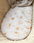 Small Oval/Moses Fitted Waterproof Sheet | Bohemian Sunshine