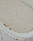 Small Oval/Moses Fitted Waterproof Sheet | Oat