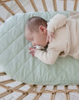 Small Oval/Moses Fitted Waterproof Sheet | Fern