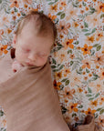 Bamboo Cotton Muslin Swaddle | Hazelnut