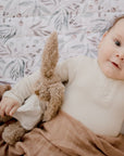 Bamboo Cotton Muslin Swaddle | Hazelnut