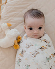 Bamboo Cotton Muslin Swaddle | Oakwood Farm