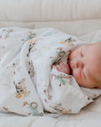 Bamboo Cotton Muslin Swaddle | Oakwood Farm
