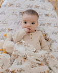 Bamboo Cotton Muslin Swaddle | Oakwood Farm