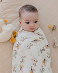 Bamboo Cotton Muslin Swaddle | Oakwood Farm