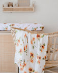 Bamboo Cotton Muslin Swaddle | Sunny Days