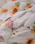Bamboo Cotton Muslin Swaddle | Sunny Days