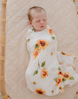 Bamboo Cotton Muslin Swaddle | Sunny Days