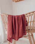 Bamboo Cotton Muslin Swaddle | Rosewood