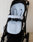Universal Quilted Pram Liner | Sky Blue