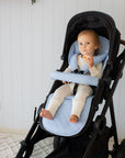 Universal Quilted Pram Liner | Dusty Sky Blue