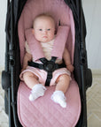 Universal Quilted Pram Liner | Dusty Mauve