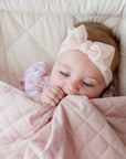 Quilted Snuggle Blanket | Lullaby Pink