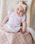 Quilted Snuggle Blanket | Lullaby Pink
