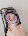 Quilted Snuggle Blanket | Lullaby Pink