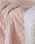 Quilted Snuggle Blanket | Lullaby Pink