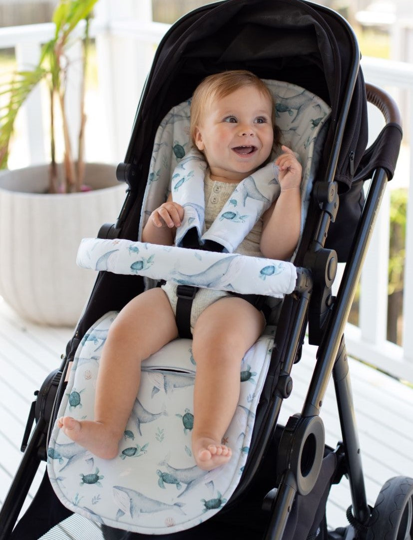 Universal Pram Liner Turtle Bay – Bambella Designs