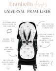 Universal Pram Liner | Blush Gingham