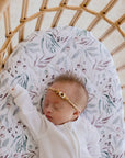 Waterproof Fitted Bassinet Sheet | Botanical