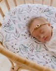 Waterproof Fitted Bassinet Sheet | Botanical