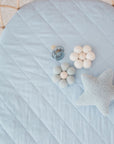 Waterproof Fitted Bassinet Sheet | Sky Blue
