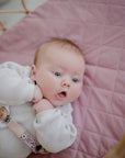 Waterproof Fitted Bassinet Sheet | Dusty Mauve