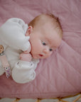 Waterproof Fitted Bassinet Sheet | Dusty Mauve