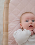 Waterproof Fitted Bassinet Sheet | Lullaby Pink