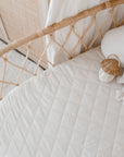 Waterproof Fitted Bassinet Sheet | Oat