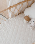 Waterproof Fitted Bassinet Sheet | Oat