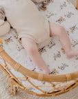 Waterproof Fitted Bassinet Sheet | Oakwood Farm