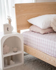 Waterproof Fitted Sheet | Blush Gingham
