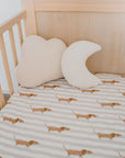 Waterproof Fitted Cot Sheet | Dachshund Days