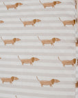 Waterproof Fitted Cot Sheet | Dachshund Days