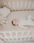 Waterproof Fitted Cot Sheet | Oat