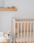 Waterproof Fitted Cot Sheet | Oat