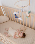 Waterproof Fitted Cot Sheet | Oat