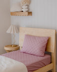 Waterproof Fitted Sheet | Dusty Mauve