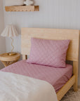Waterproof Fitted Sheet | Dusty Mauve