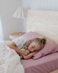Waterproof Fitted Sheet | Dusty Mauve